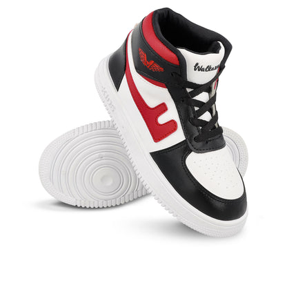 Walkaroo Kids Shoes WK380 White Black 11 - Main Image