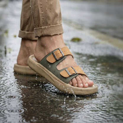 Men's Daily Wear Sandals - FGP45004 Khaki Olive