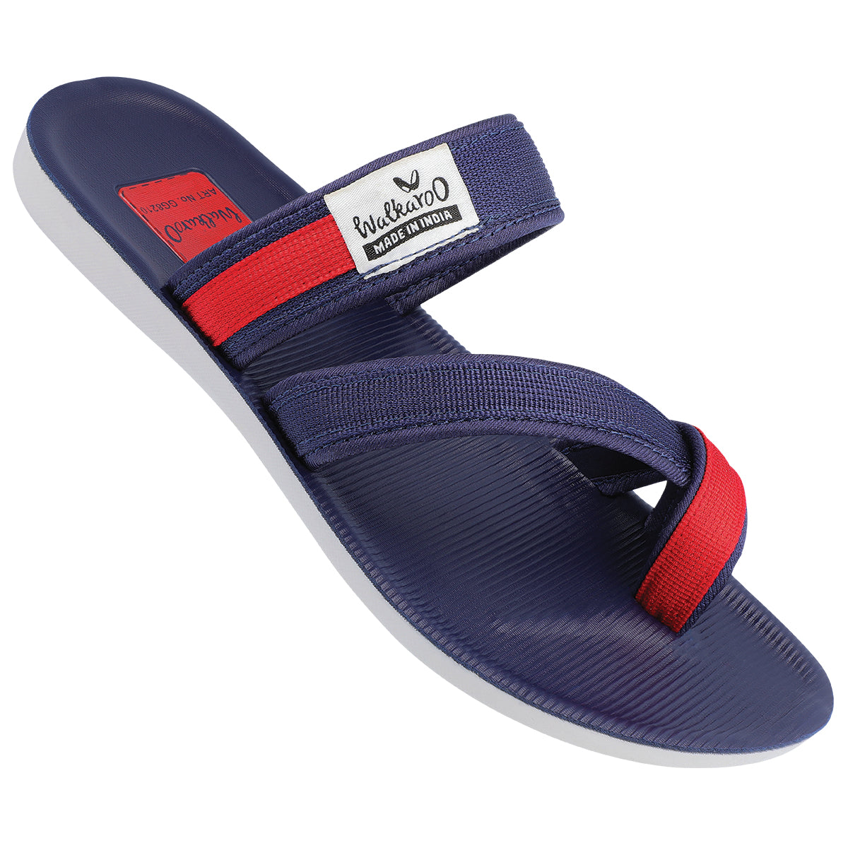 Men's Cross Strap Sandals  - GG8210 Blue Red
