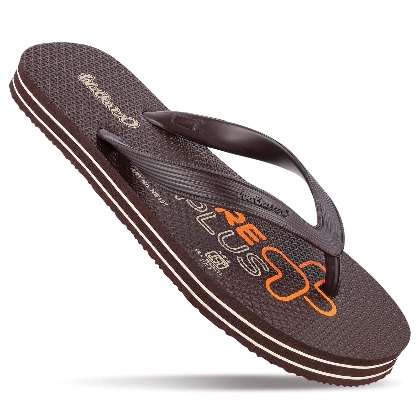 Men's Care Plus Slippers  - HG151 Coffee Brown