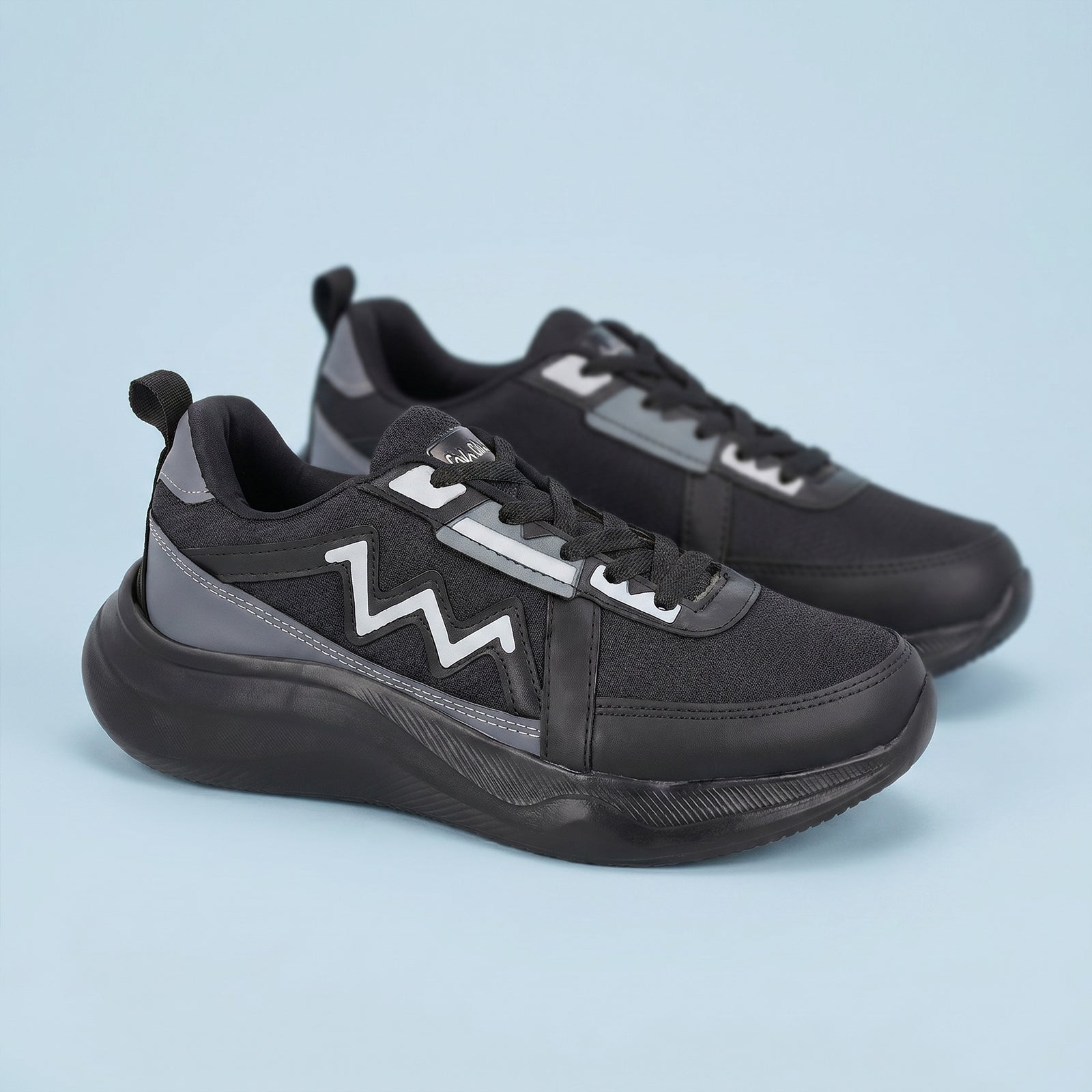 Men's Lace-up Sports Shoe -ONG97006 Black Grey