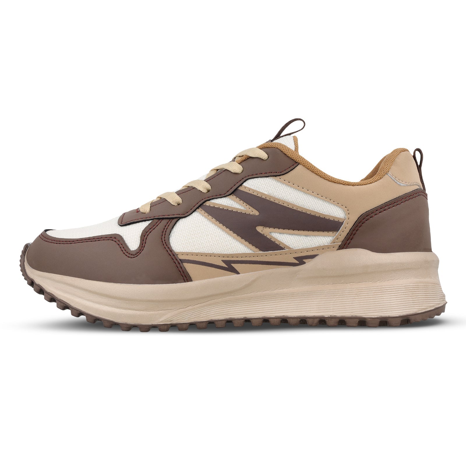 Men's Sports Shoe -ONG97007 White Tan