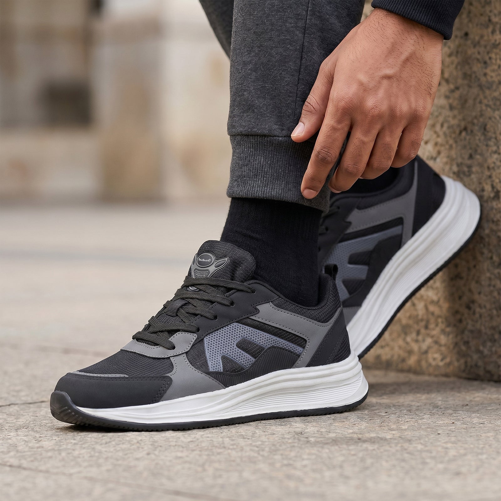 Men's Sports Shoe -ONG97009 Black