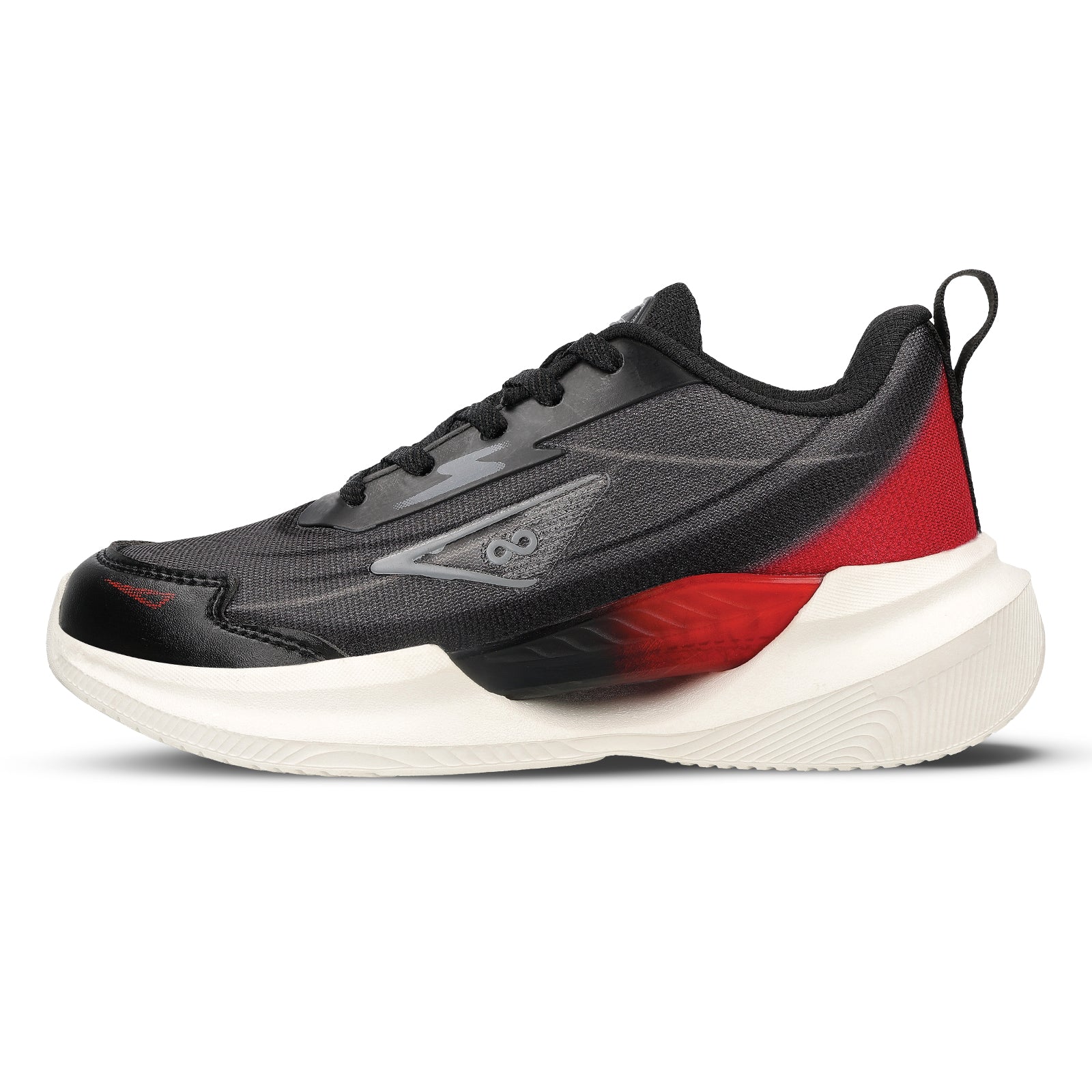 Boy's Lace-up Sports Shoe - SBE22005 Black Red