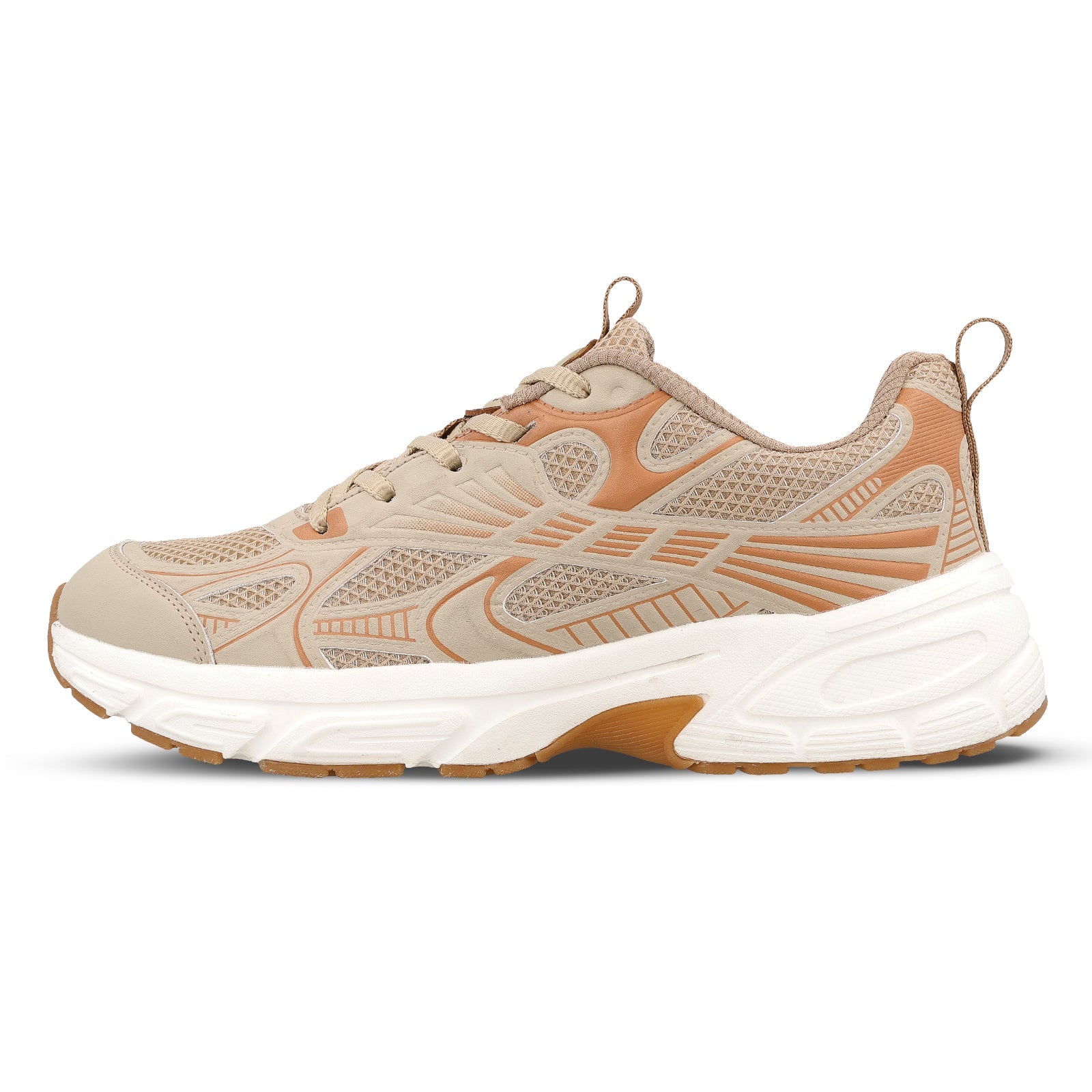 Men's Lace-up Sports Shoe -ONG97003 Beige