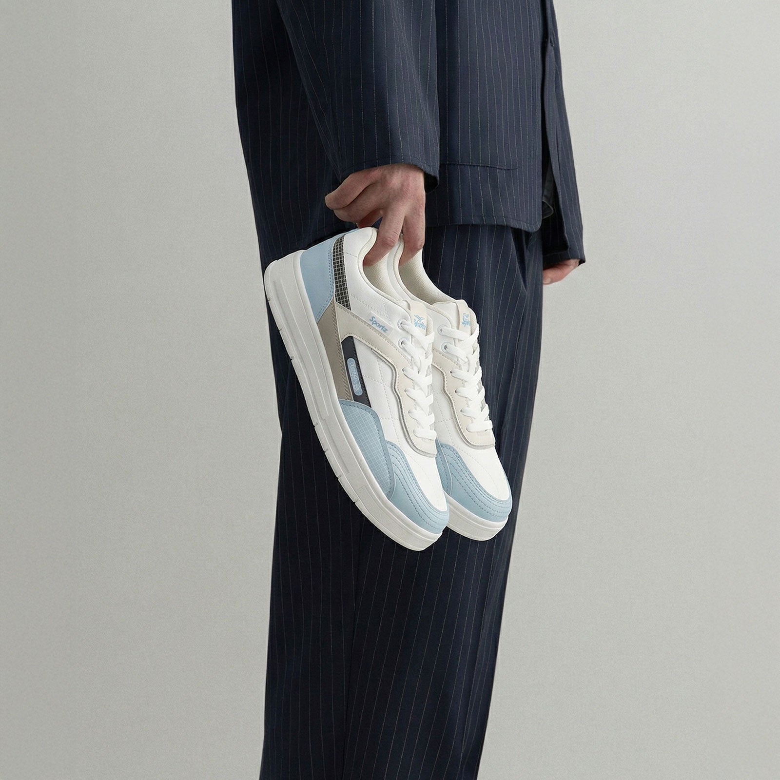 Men's Sports Sneakers - SGE24005 White Blue