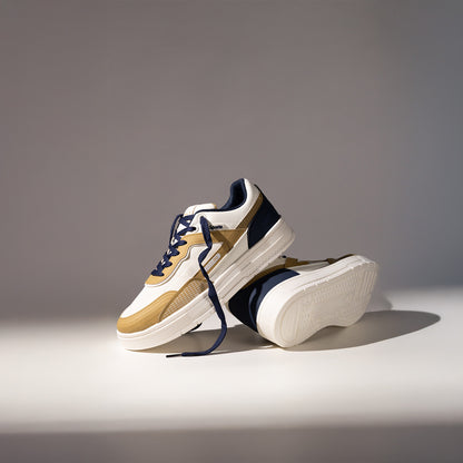 Men's Sports Sneakers - SGE24005 White Beige