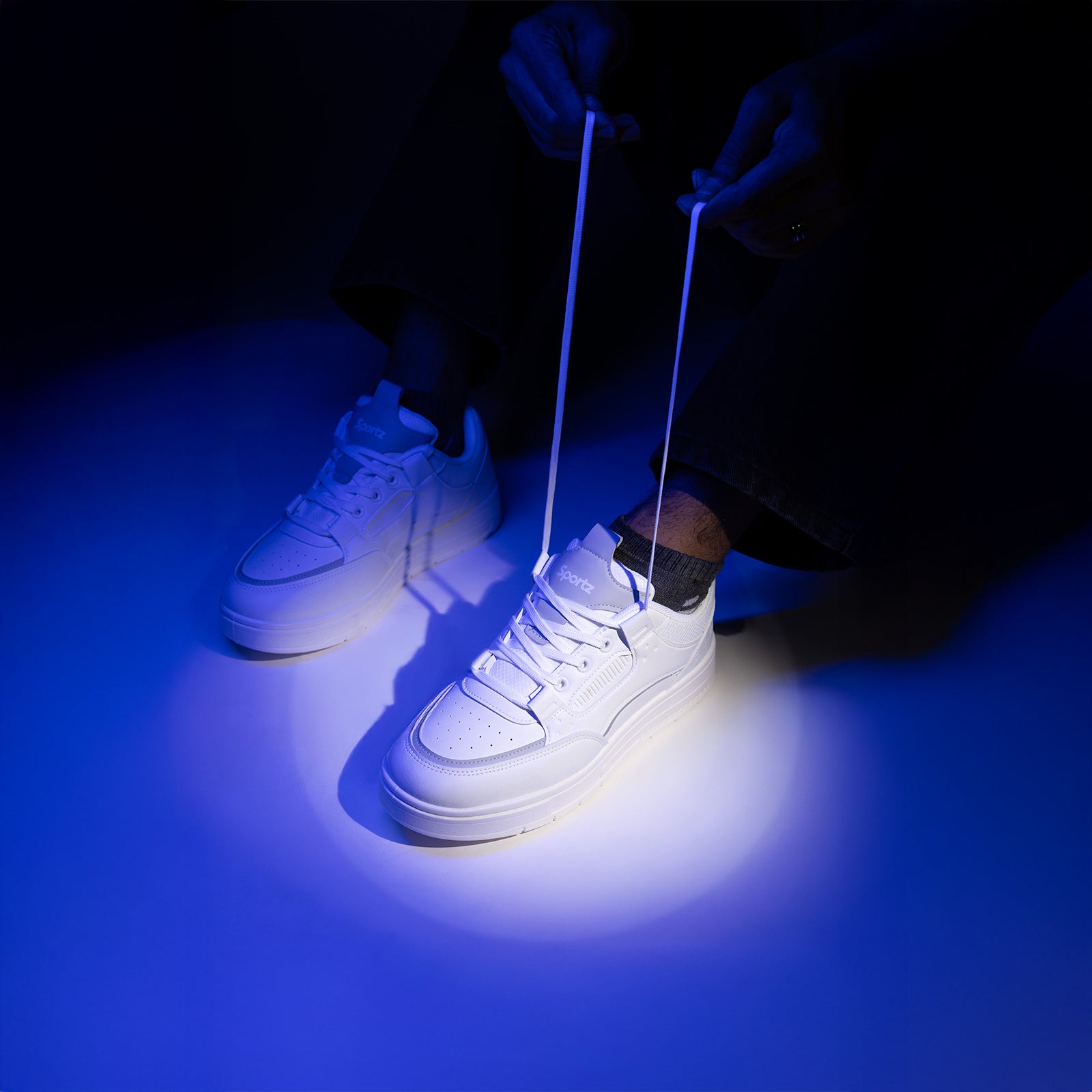 Men's Sports Sneakers - SGE24006 White