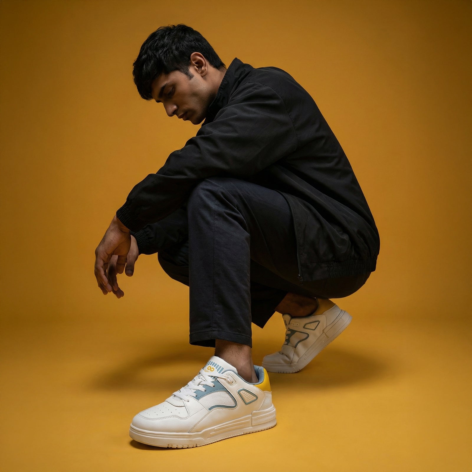 Men's Sports Sneakers - SGE24007 White Blue