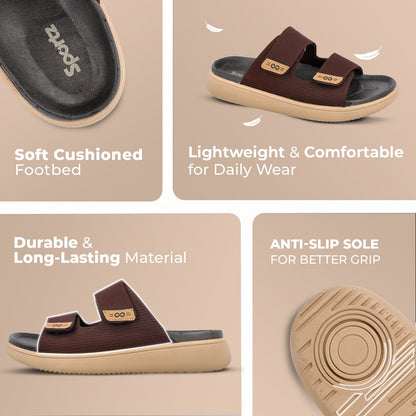 Men's Daily Wear Comfort Sandals - SGE28006 Brown