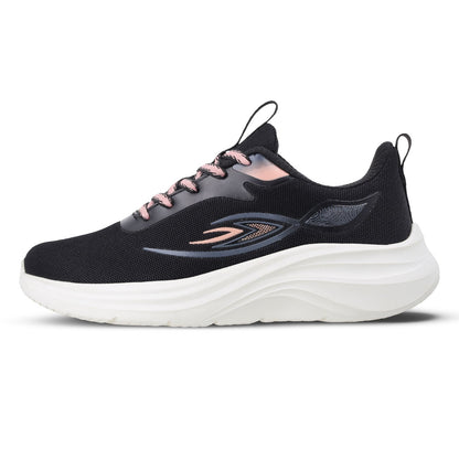 Women's Lace-up Sports Shoe - SLE22998 Black