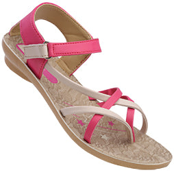 Kid's Daily Wear Sandals - W0675 Pink Beige