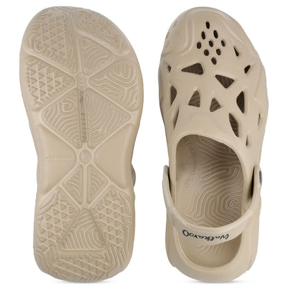 Walkaroo Men's Clogs  - WC8763 Khaki
