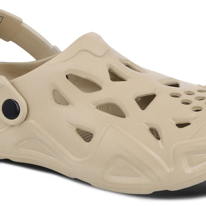 Walkaroo Men's Clogs  - WC8763 Khaki