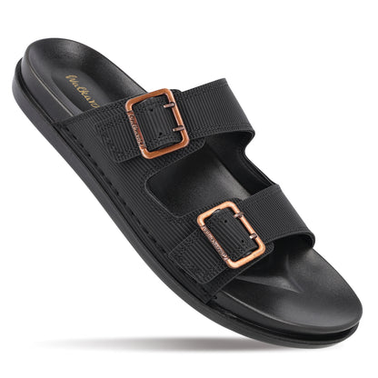 Men's Daily Wear Comfort Sandals - WE1337 Full Black