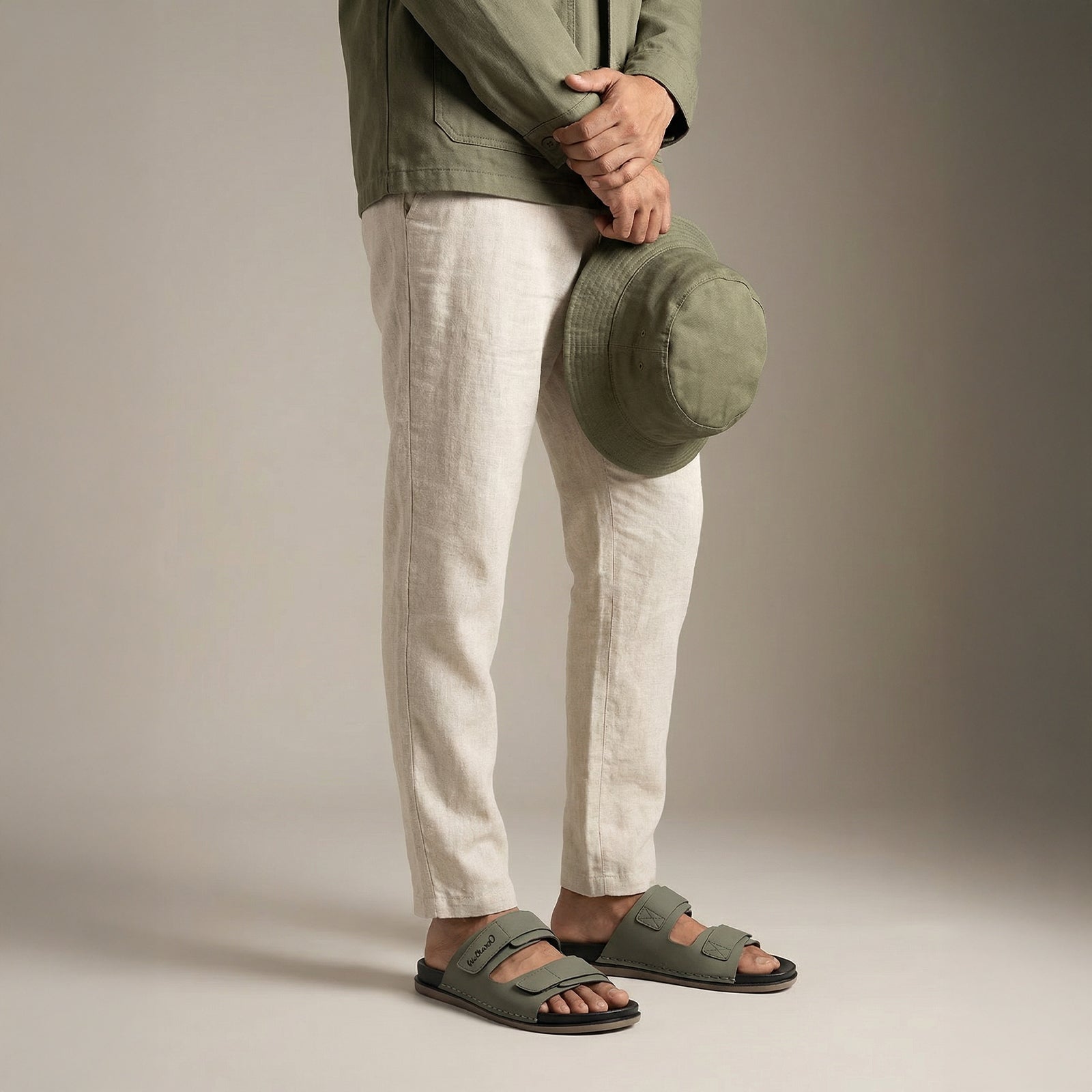 Men's Daily Wear Comfort Sandals - WE1347 Olive