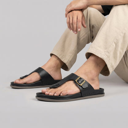 Men's Daily Wear Comfort Sandals - WE1356 Black