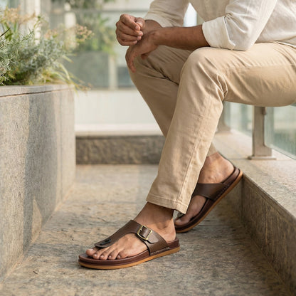 Men's Daily Wear Comfort Sandals - WE1356 Brown