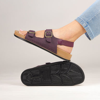 Women's Daily Wear Comfort Sandals - WE2902 Purple