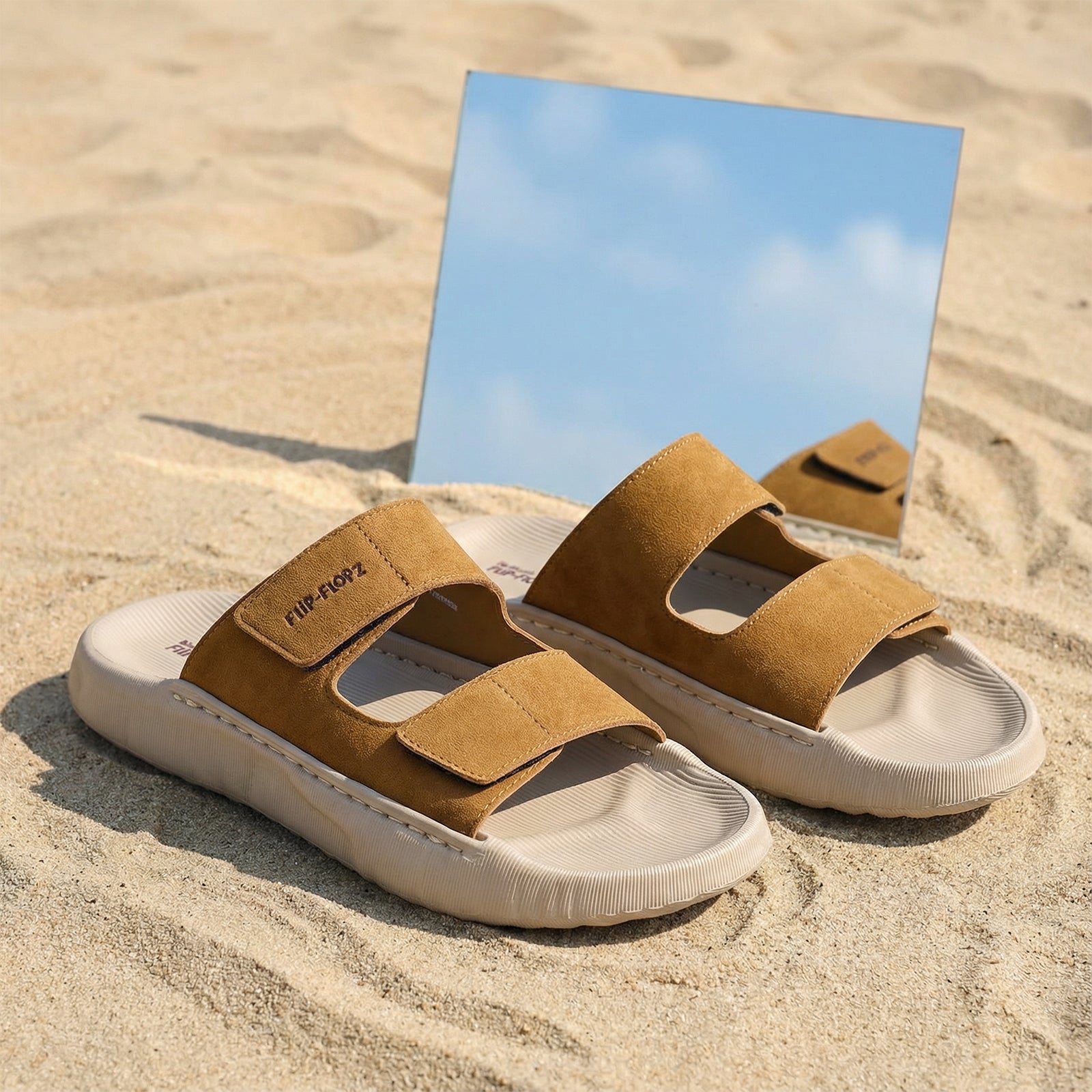 Men's Daily Wear Sandals - WE8821 Greige Tan