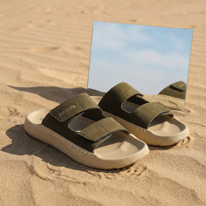 Men's Daily Wear Sandals - WE8821 Khaki Olive