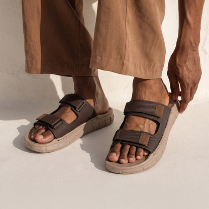 Men's Daily Wear Sandals - WE8847 Dark Greige