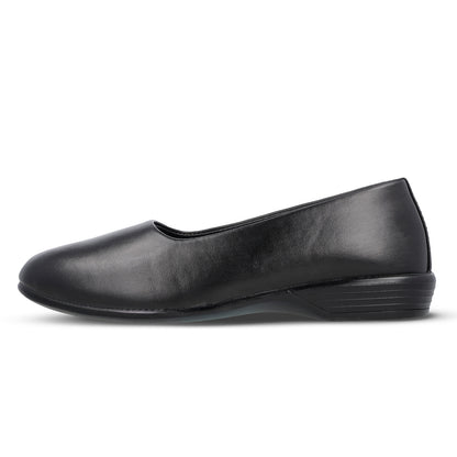 Women's Slip-On Formal Shoes - WF6201 Black Walkaroo Footwear Women's Slip-On Formal Shoes - WF6201 Black Walkaroo Footwear