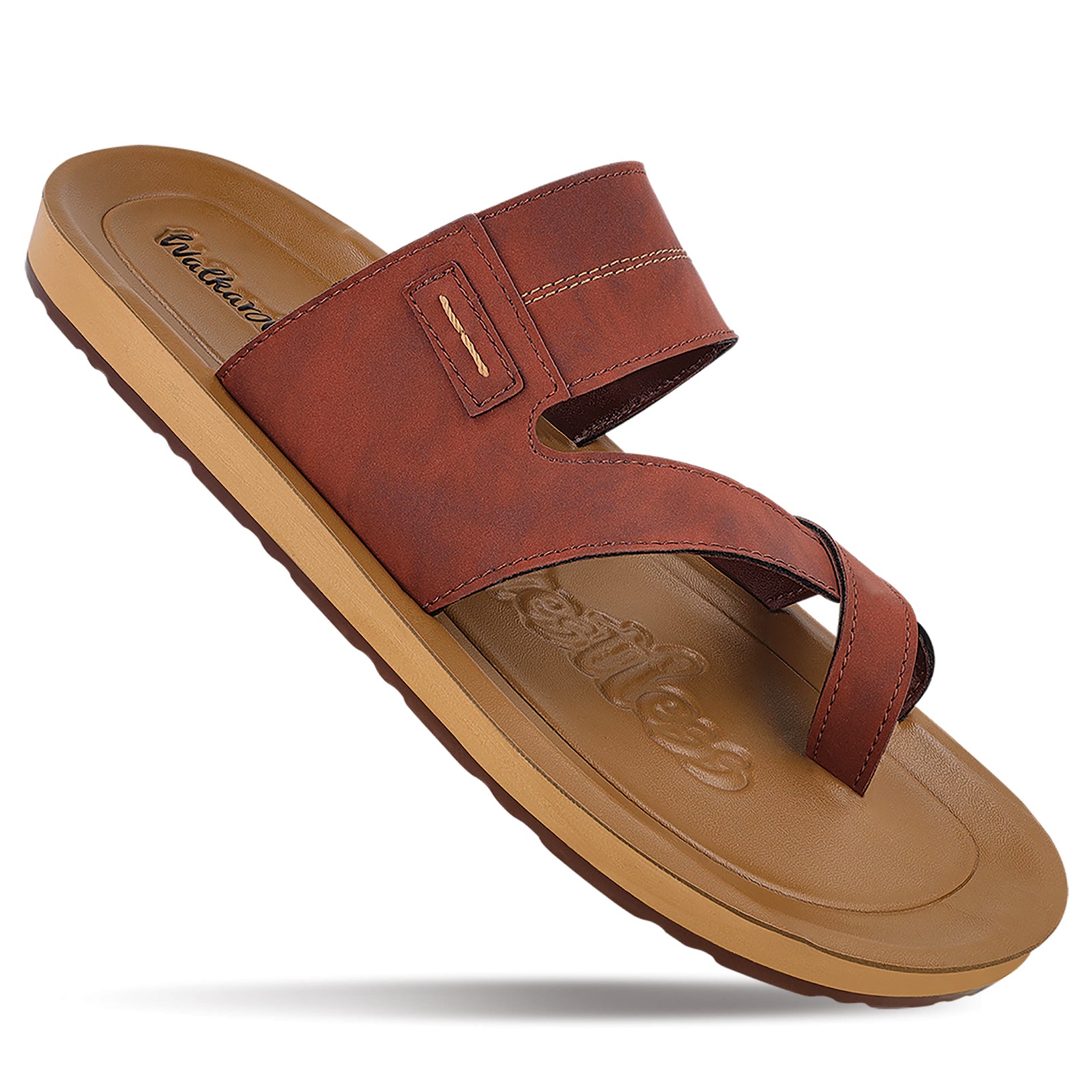 Men's Cross Strap Sandals  - WG5301 Barn Red