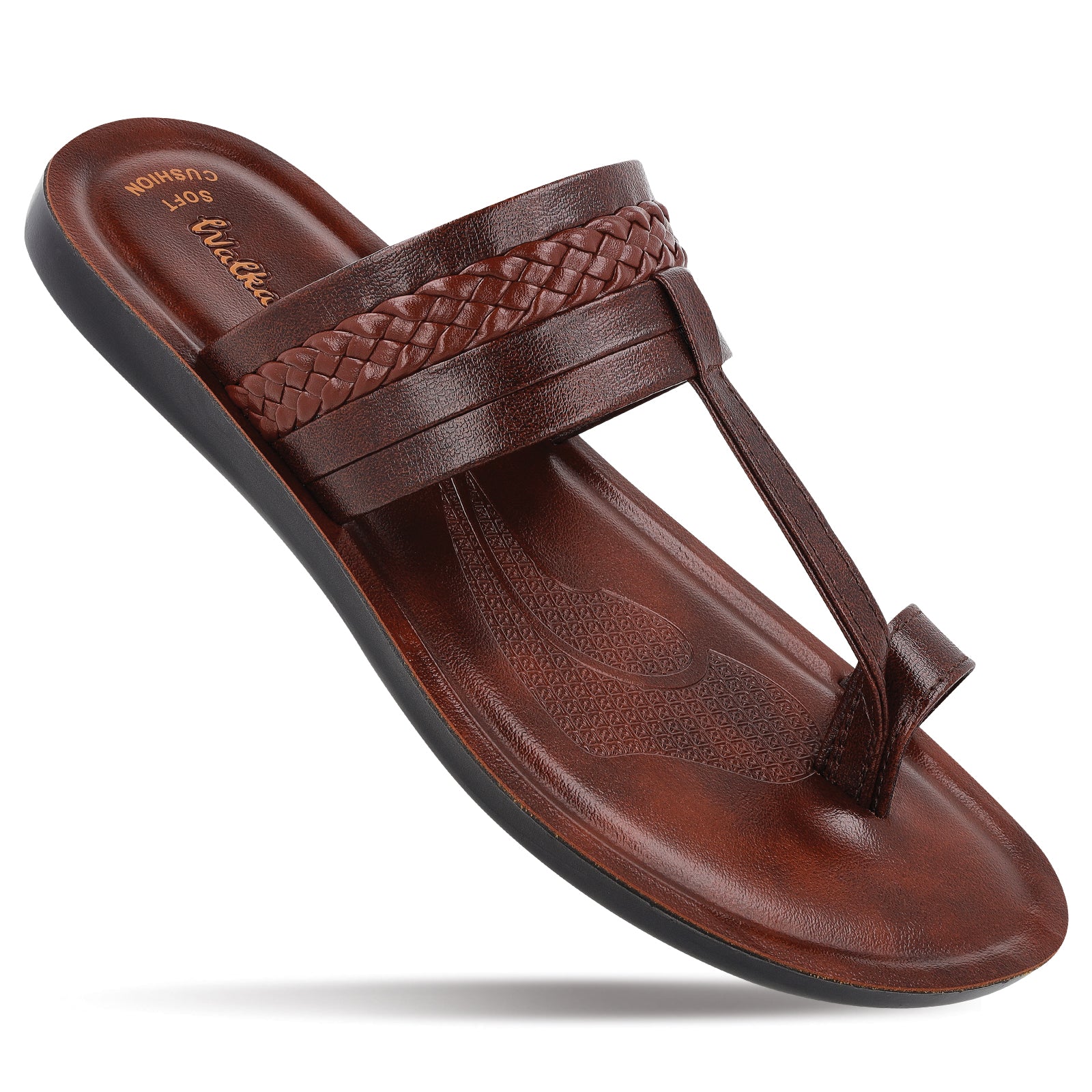 Men's Kolhapuri Chappal  - WG5547 Brown