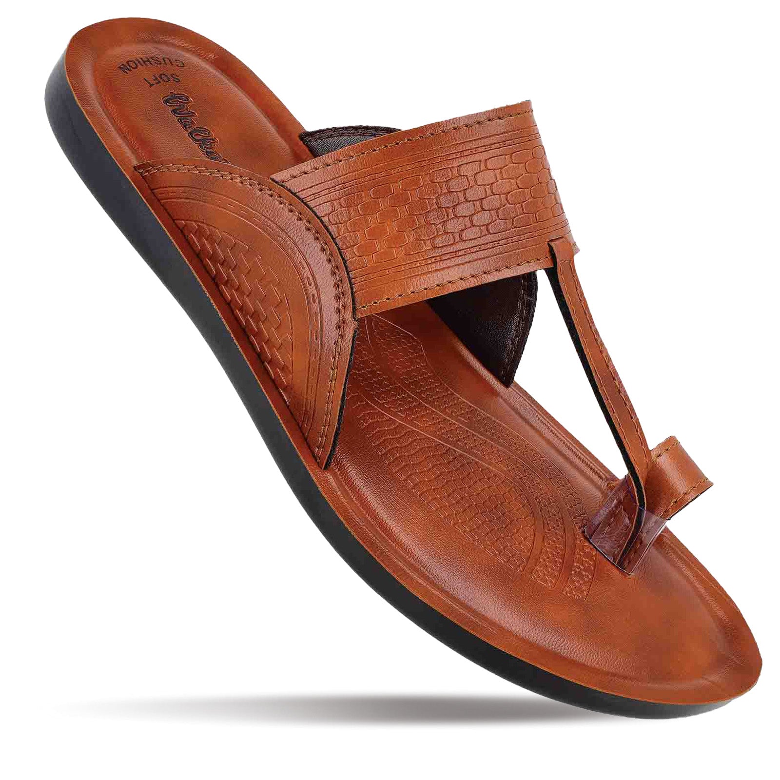 Men's Kolhapuri Chappal - WG5577 Tan