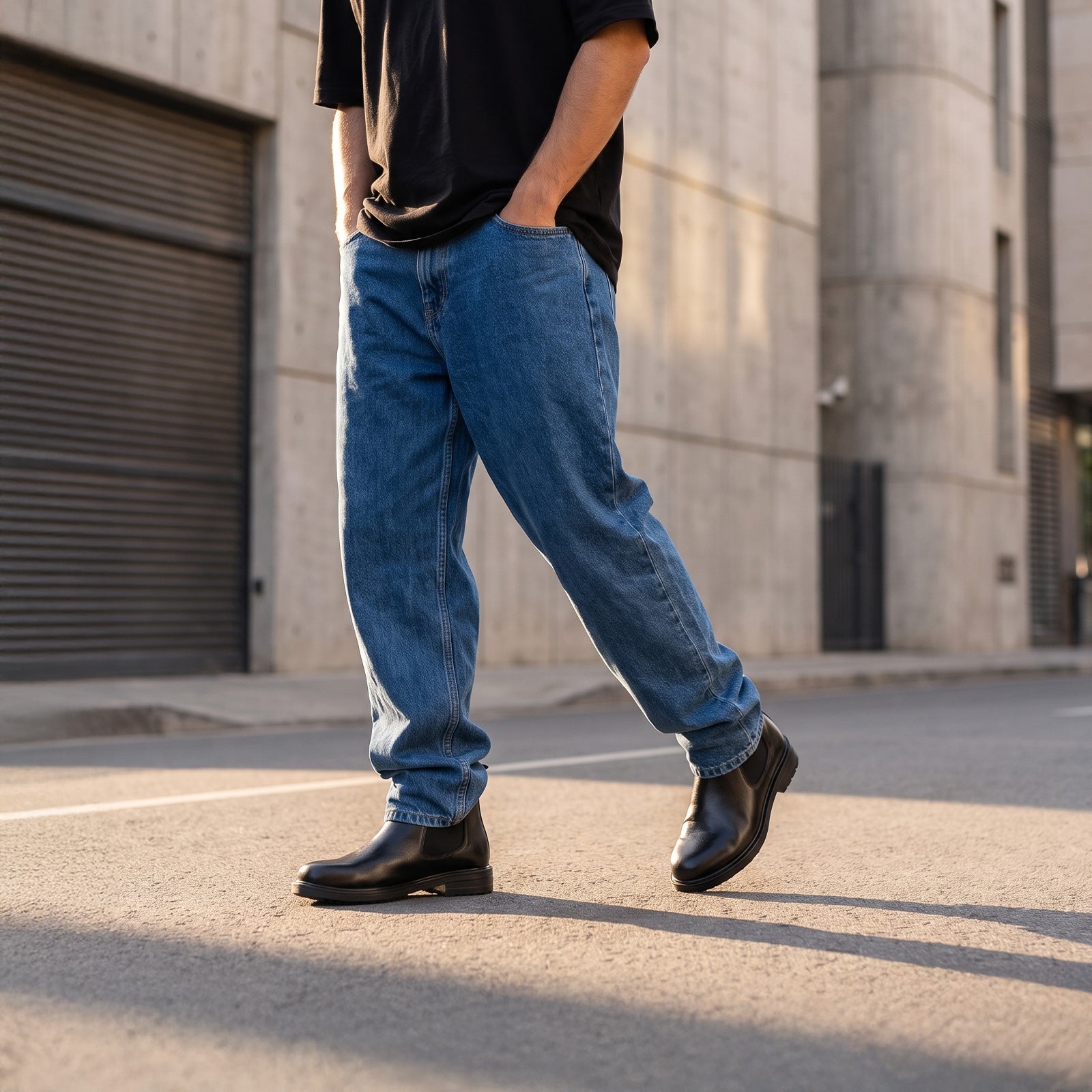 Men's Chelsea Boots - WGE26701 Black
