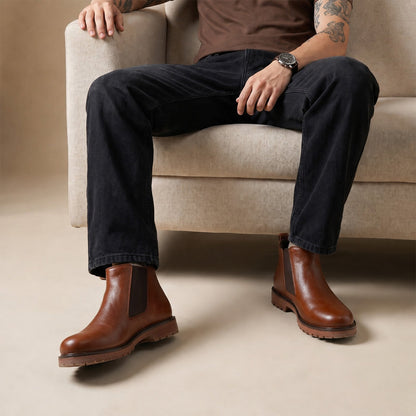 Men's Chelsea Boots - WGE26701 Brown