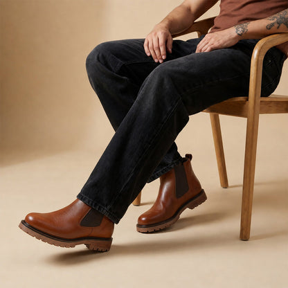 Men's Chelsea Boots - WGE26701 Brown