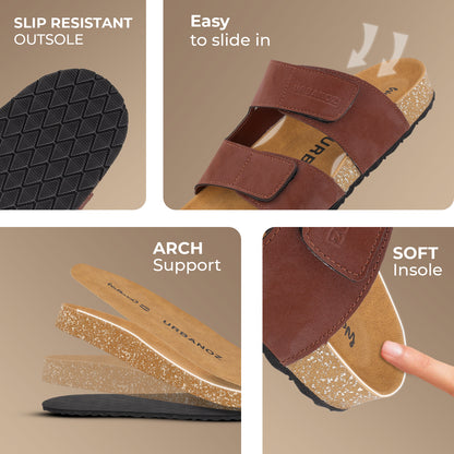 Men's Comfort Sandals - WGE53068 Brown