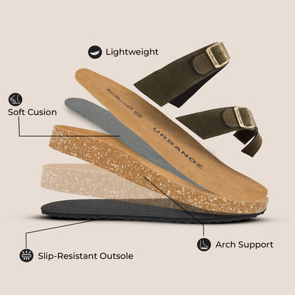 Men's Comfort Sandals - WGE53241 Olive