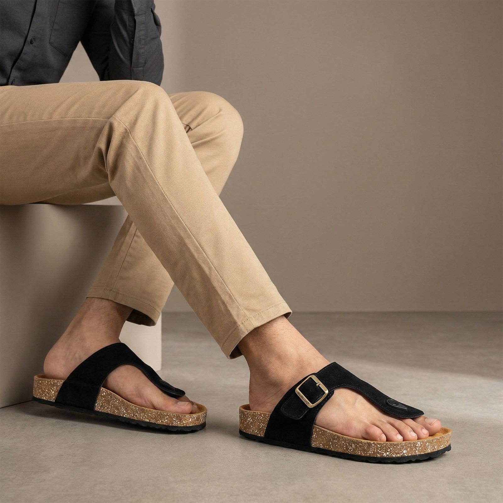 Men's Comfort Sandals - WGE53242 Black