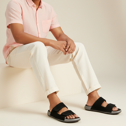 Men's Daily Wear Comfort Sandals - WGP53032 Black