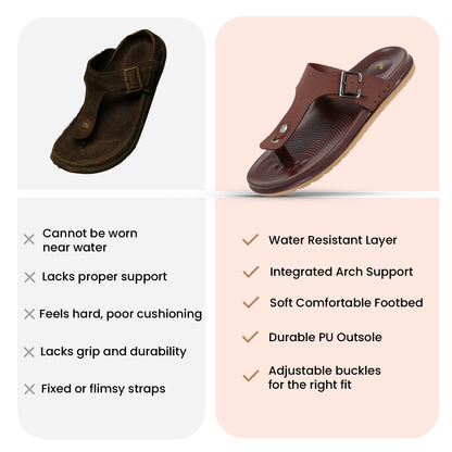 Men's Bounceez Water Resistant Sandals - WGP53088 Black