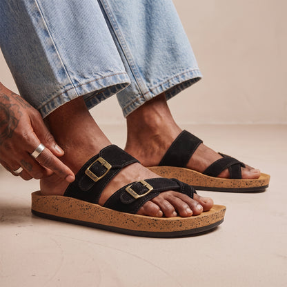 Men's Daily Wear Comfort Sandals - WGP53100 Black