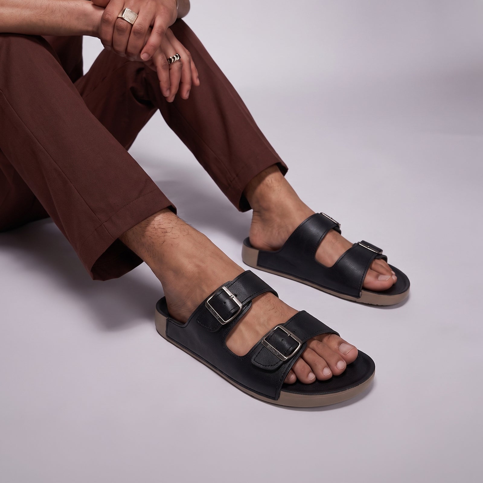 Men's Comfort Sandals - WGP53403 Black
