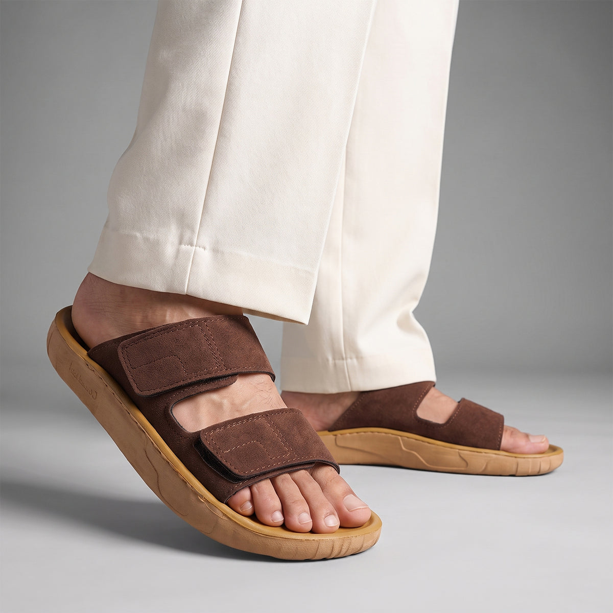 Men's Daily Wear Sandals - WGP53410 Brown