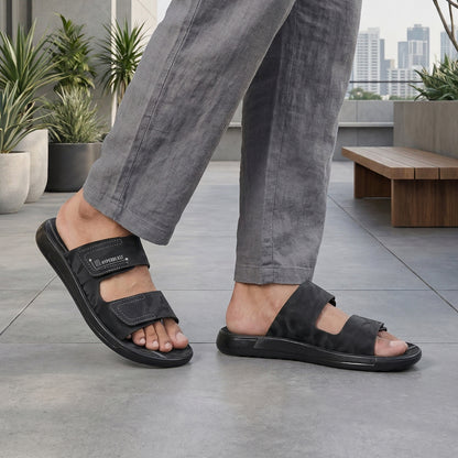 Men's Daily Wear Sandals - WGR53156 Black