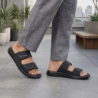 Men's Daily Wear Sandals - WGR53156 Black