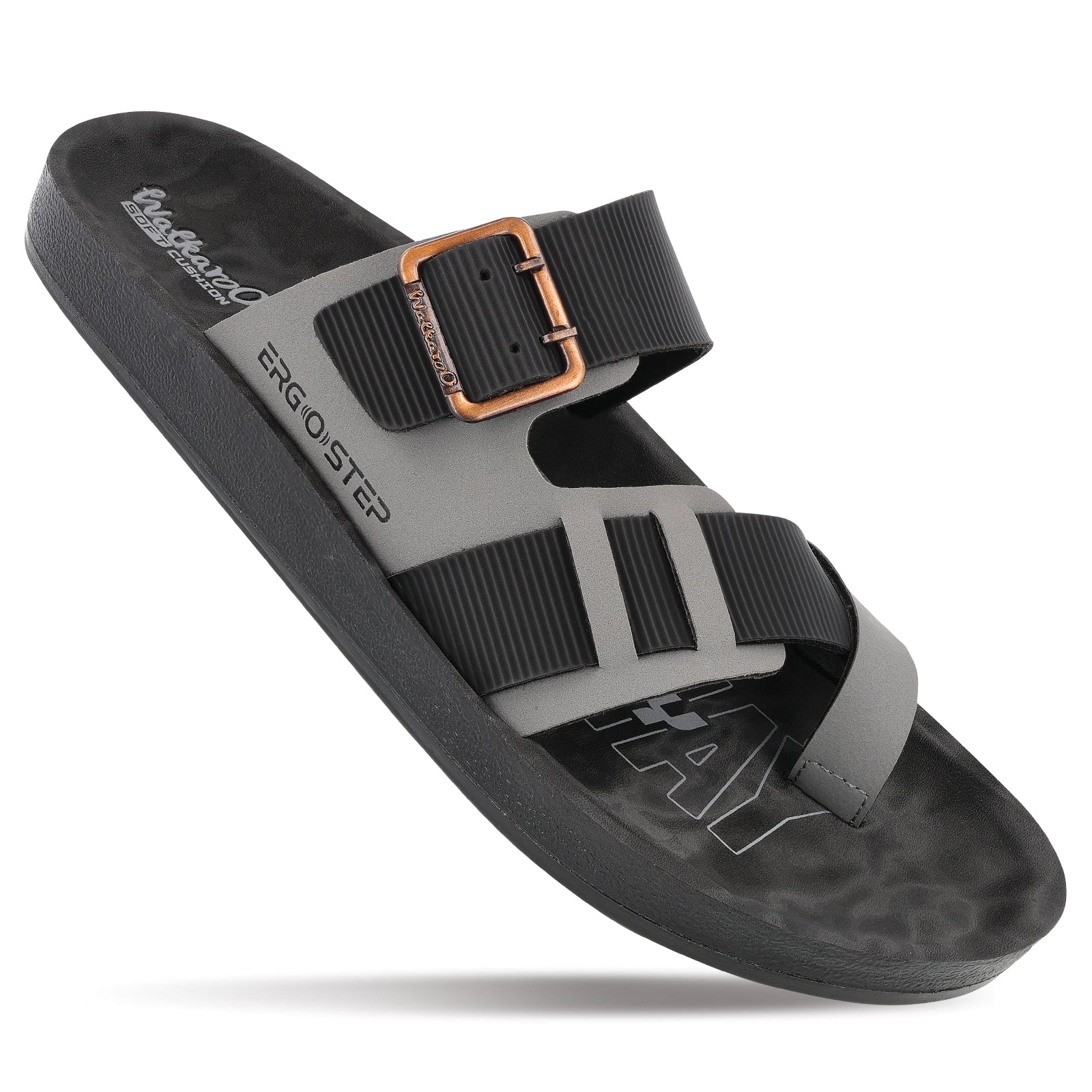 Men's Daily Wear Comfort Sandals - WGR53163 Black Grey