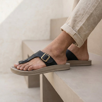 Men's Daily Wear Sandals - WGR53246 Black Grey