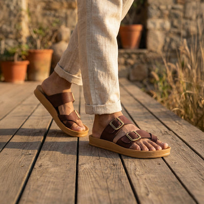 Men's Daily Wear Sandals - WGR53247 Brown