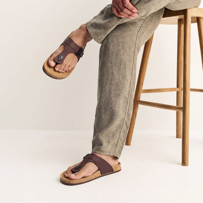 Men's Daily Wear Sandals - WGR53387 Brown