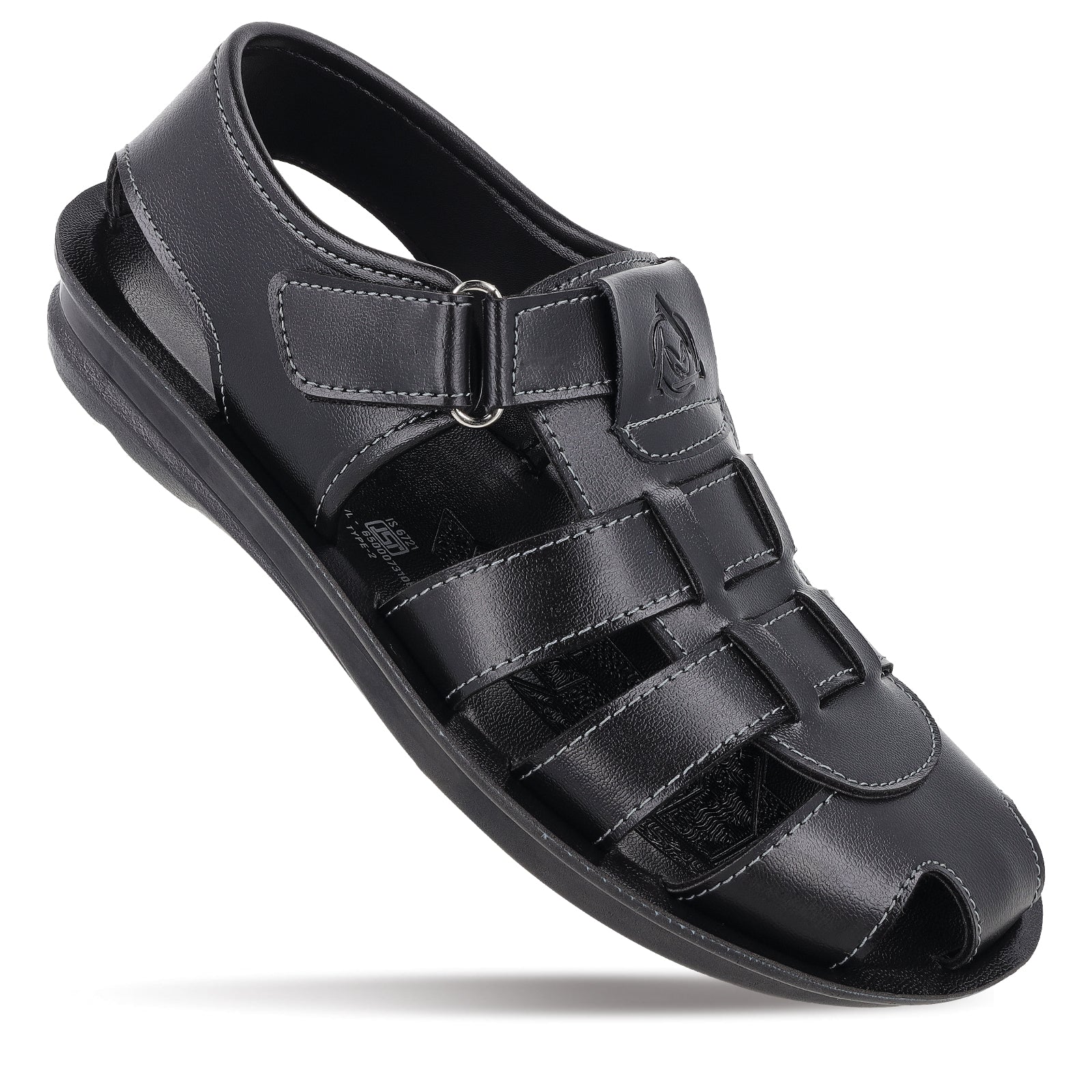 Men's Fisherman Sandals WGR58052 Black - Main Image