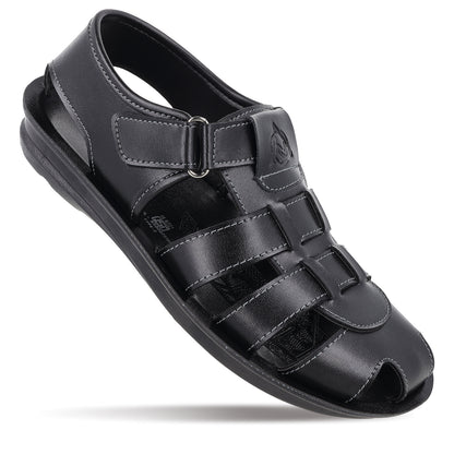 Men's Fisherman Sandals - WGR58052 Black