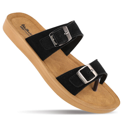 Women's Daily Wear Sandals  - WL7581 Black Beige